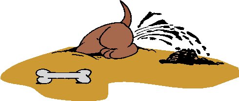 Digging like a dog